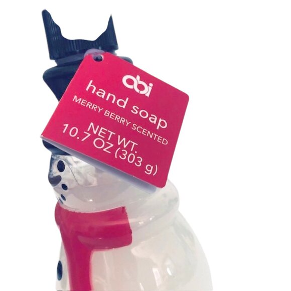 Snowman Hand Soap Plastic Refillable Dispenser - Picture 4 of 5